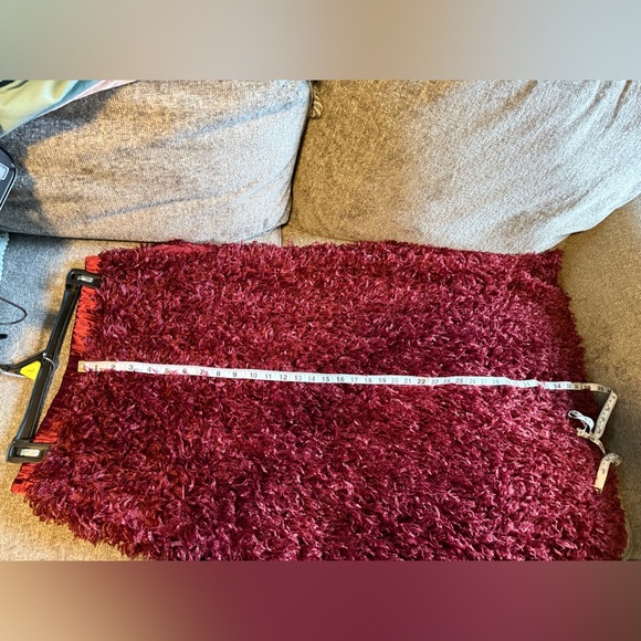 NWT Anthropologie Sunday in Brooklyn Chantal Ostrich Red Feather Long Skirt, S - Picture 9 of 9